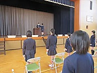 卒業式準備の週です