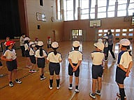 体育館から・・・