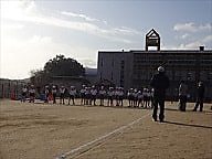 今日は持久走大会
