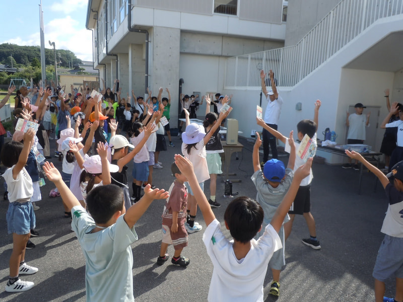 夏休みの光景(ラジオ体操)