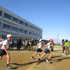 すがすがしい顔(持久走大会)