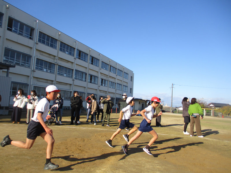 すがすがしい顔(持久走大会)