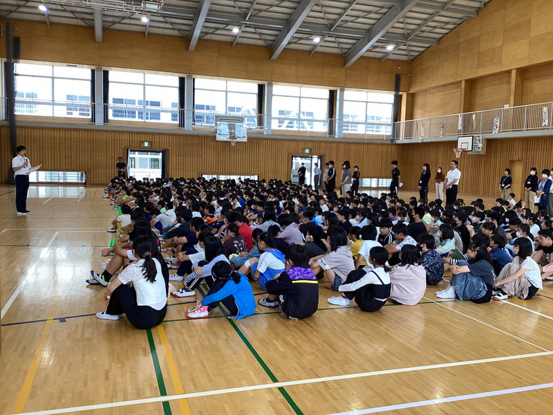 今年度初の全校朝会