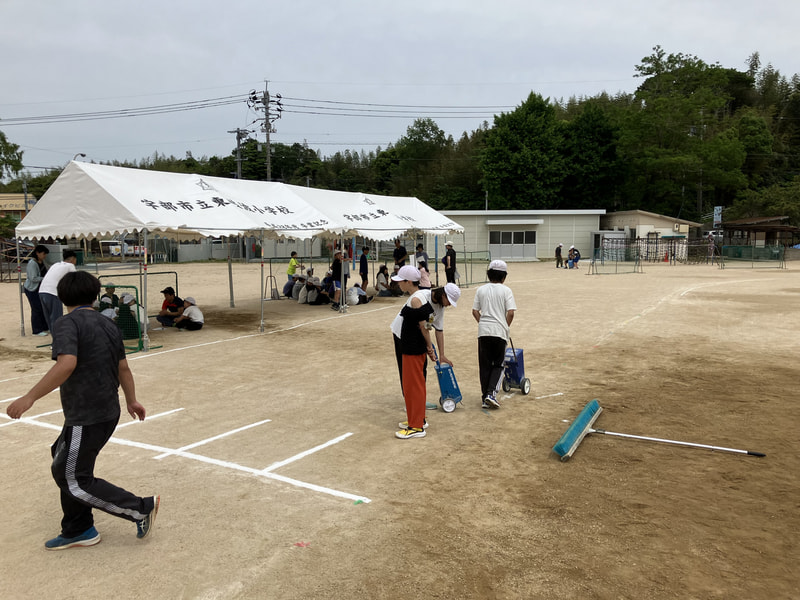 体育学習発表会の準備(6年生)