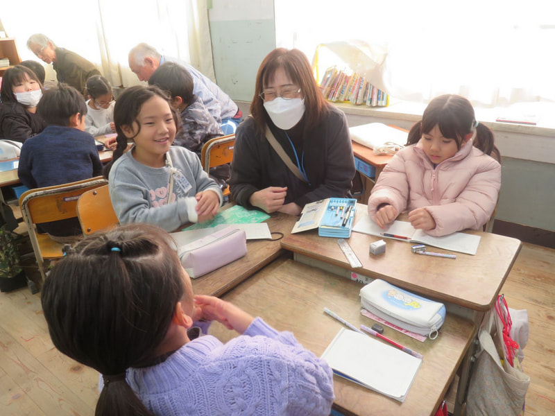 地域の方と「あいさつ」について学び合い