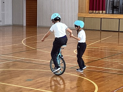 一輪車練習始動!