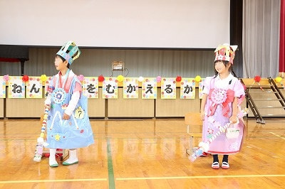 1年生を迎える会がありました