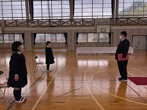 卒業式前日の吉部小学校!!