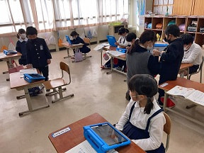 卒業式後1日目の吉部小学校では!