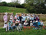 みんなで稲刈り、楽しくがんばりました!
