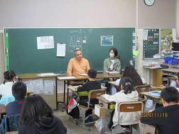 4年 視覚障害のある方との交流会