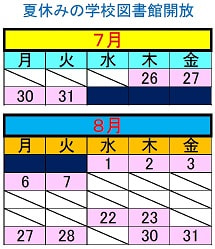 Ｈ３０　夏休みの学校図書館開放.jpg