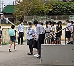 小中合同あいさつ運動 10月
