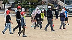 昼休みの子どもたち~マスクをつけても元気に~