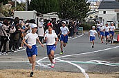 力いっぱい走りぬいた持久走大会