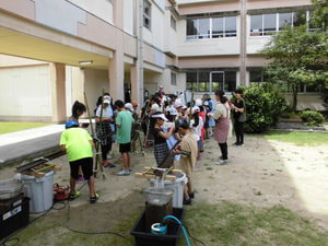 そうめん流し(校区・学童)