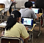 2学期児童のタブレット活用の様子と持ち帰り