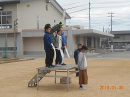 3学期初めの集団下校