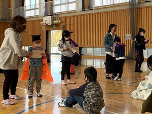 土曜わくわく教室でハロウィンパーティ(琴子連)