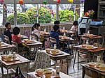 1年生初めての給食