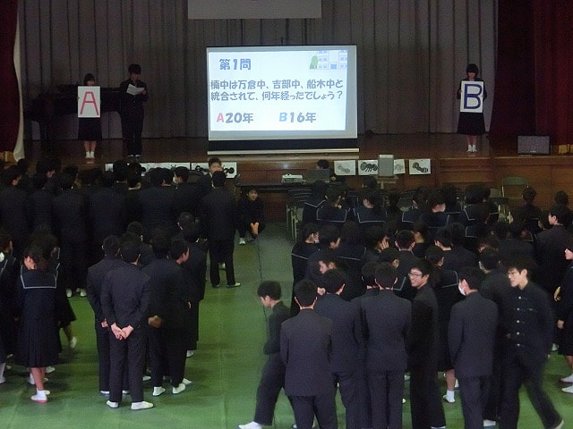 3/5 3年生を送る会を開きました