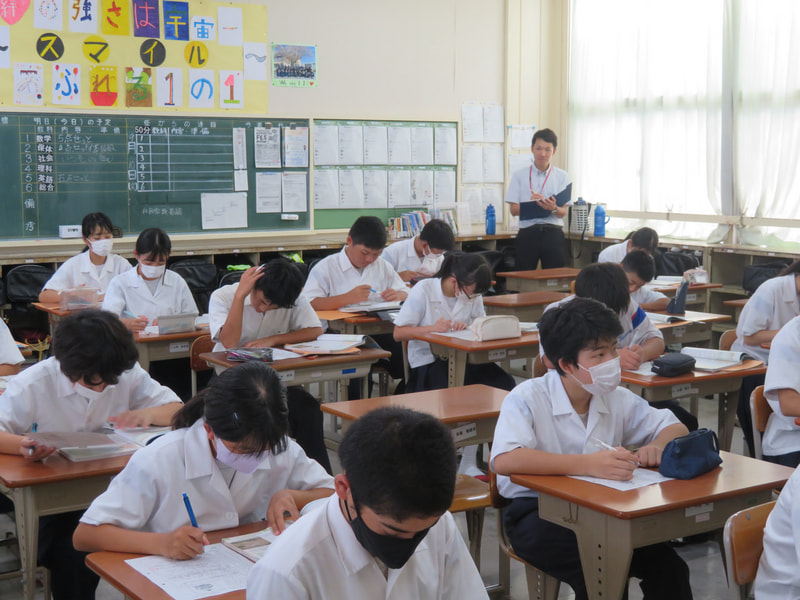 9月11日(水) 小中連携(船木小学校の先生来校)