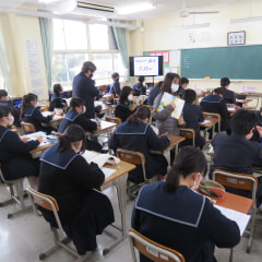 1月17日(金) 万倉小の校長先生来校