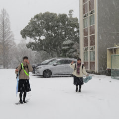 2月7日(金) 雪景色と朝学の取組(卒業式まで1ヶ月)