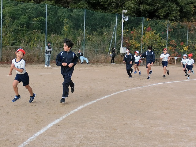 厚東川中学校区4校合同駅伝大会