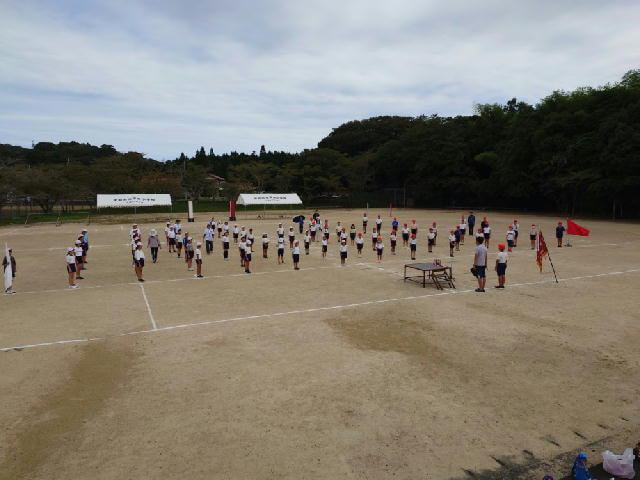 運動会に向けて最後の全校練習