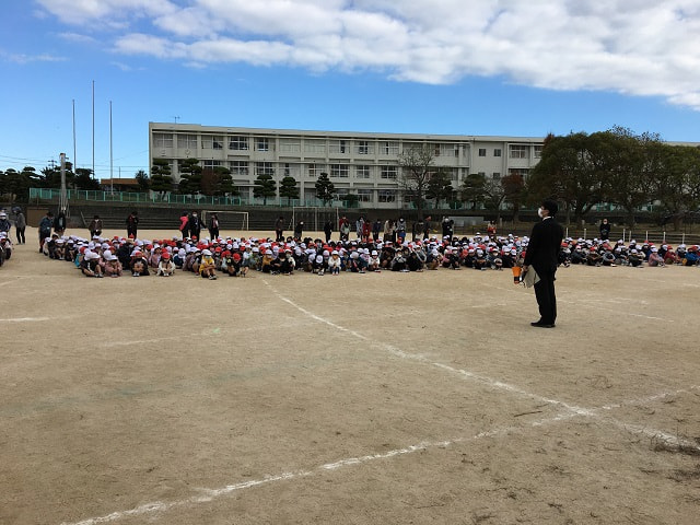 今年度初めての避難訓練実施