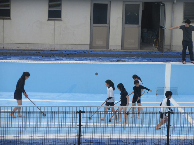6月12日(木) プール掃除を行いました!!
