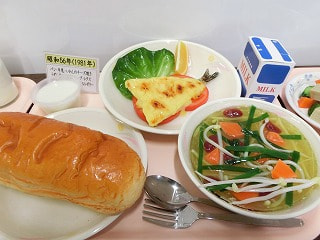 給食クイズで食育を