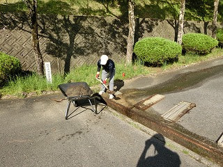職員による環境整備作業