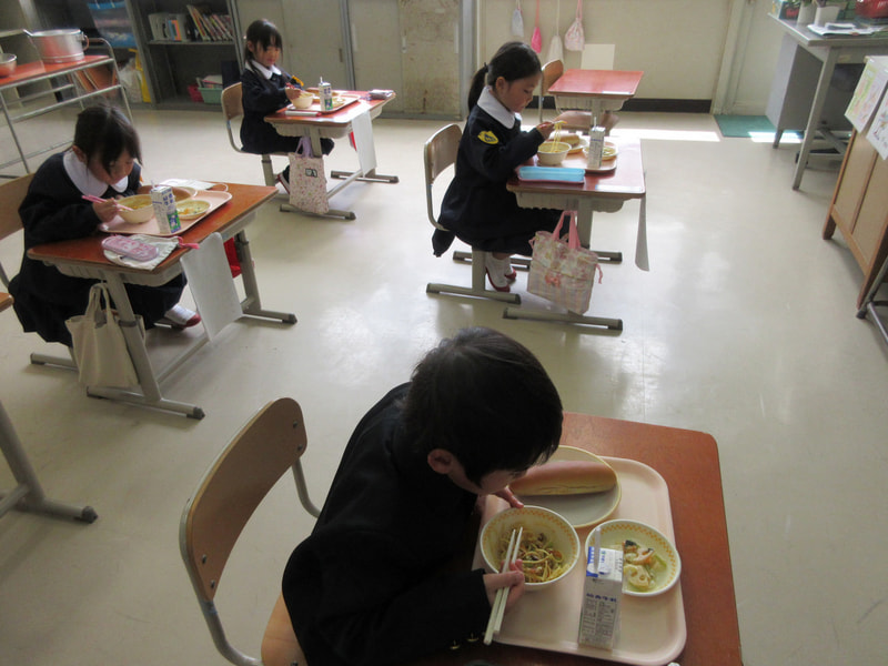4月17日(水)1年生はじめての給食!!