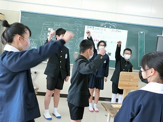全校 6年生を送る会Ⅱ~全校ドッチビー大会