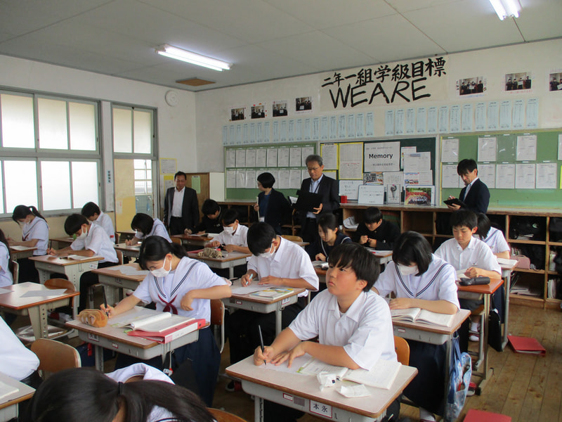 県教委・市教委による学校訪問がありました。