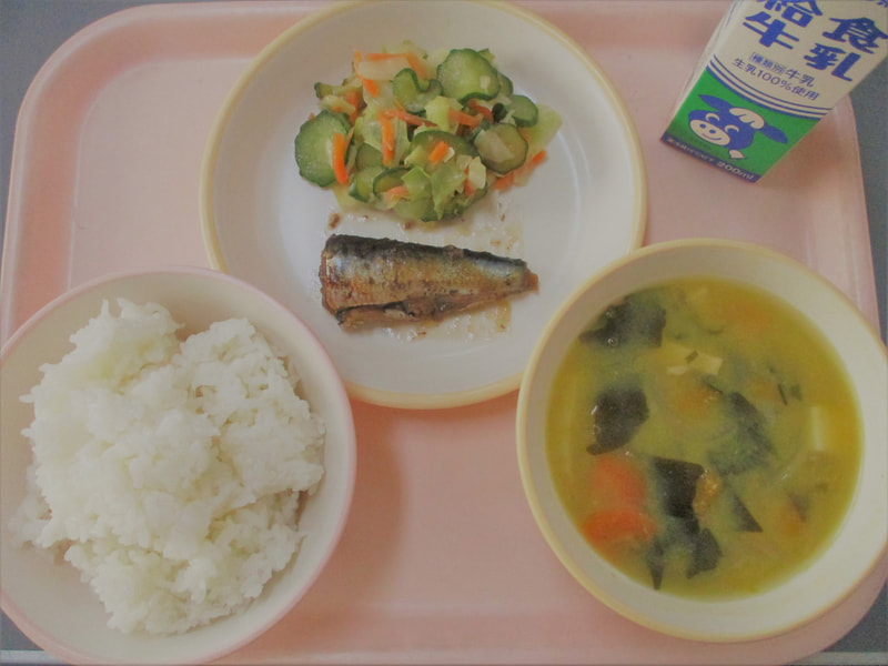 2学期最後の給食です。
