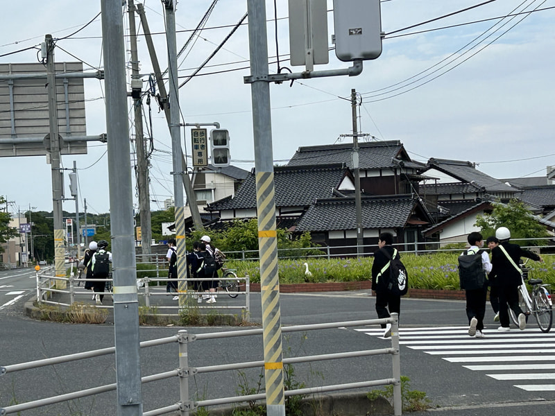 下校中の風景です。