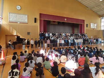 「6年生いままでありがとう集会」がありました。