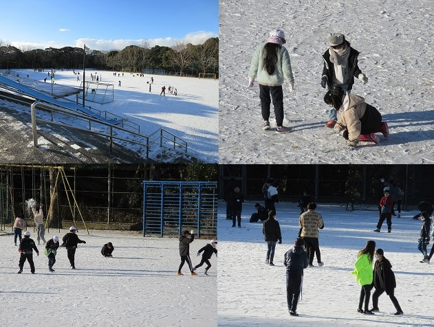 雪遊び