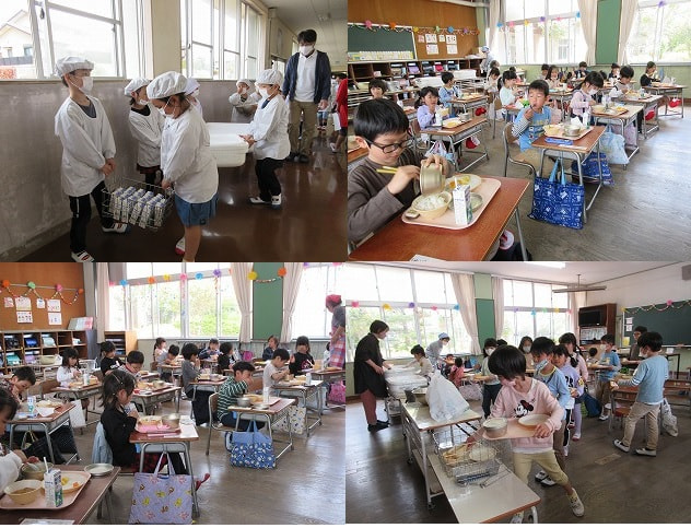 はじめての給食(1年)