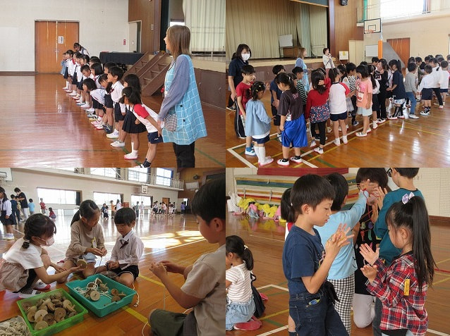 年長さんと昔遊びを楽しもう(小羽山幼稚園との交流)