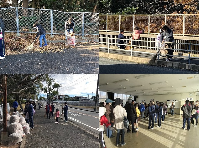 小中連携で地区をきれいにしよう!