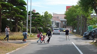 引き渡し避難訓練２.JPG